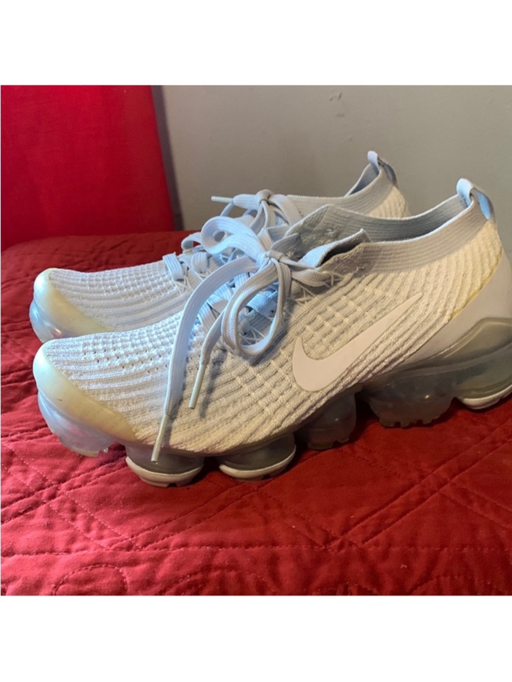 Nike VaporMax Flyknit Sneakers in White